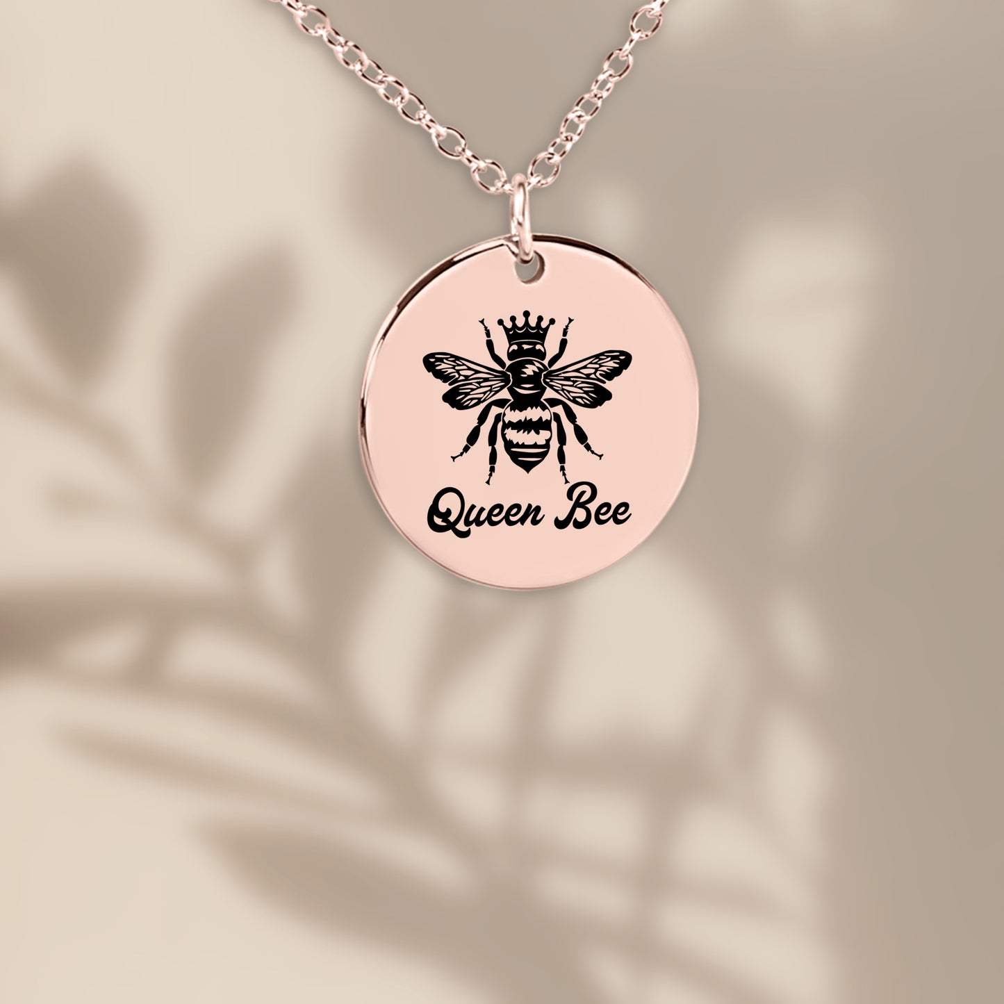 Personalized Queen Bee Necklace for Her, Mentor Appreciation Gift, Leader Gift, Promotion Gift, Gift for Teacher, Christmas Gift for boss