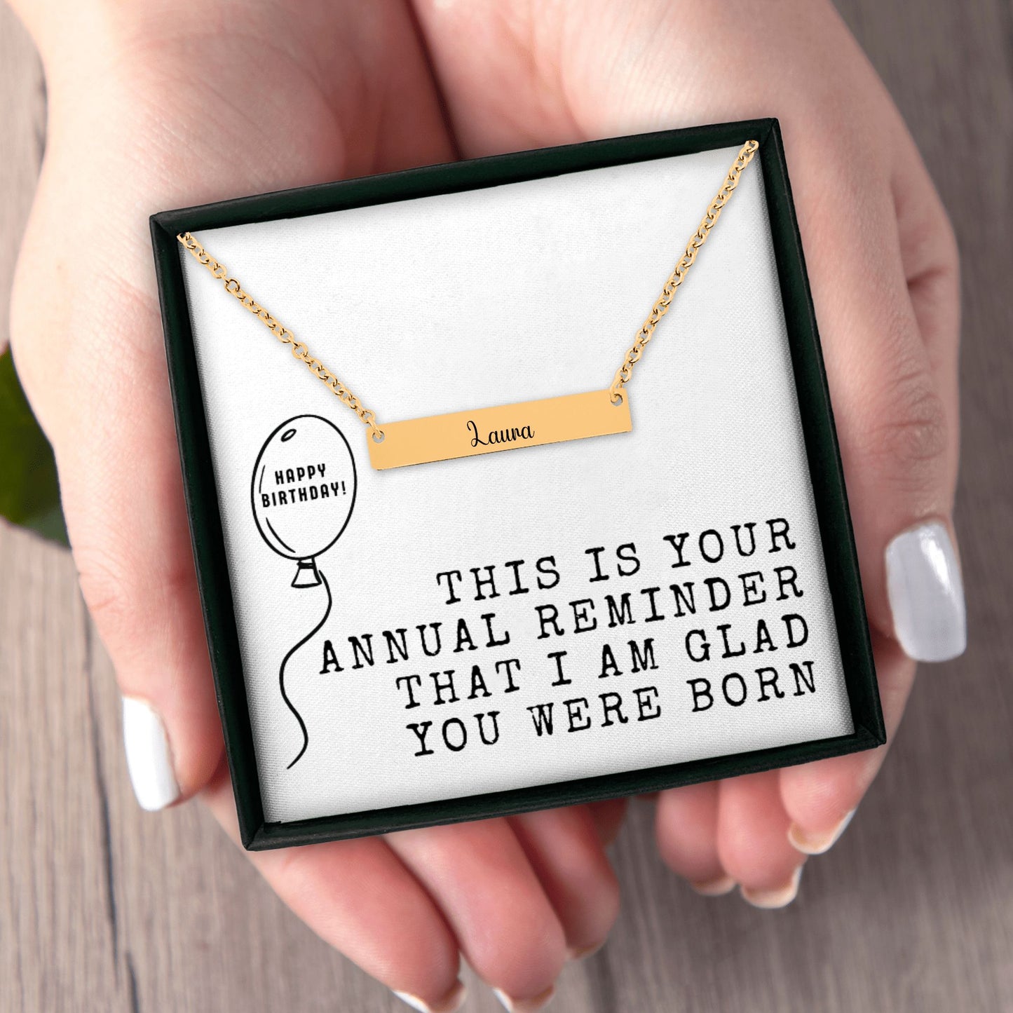 Custom Name Necklace, Birthday Gift for Her, Nameplate Necklace, Personalized Jewelry, Funny Best Friend Gift, Sister Gift, Daughter Gift