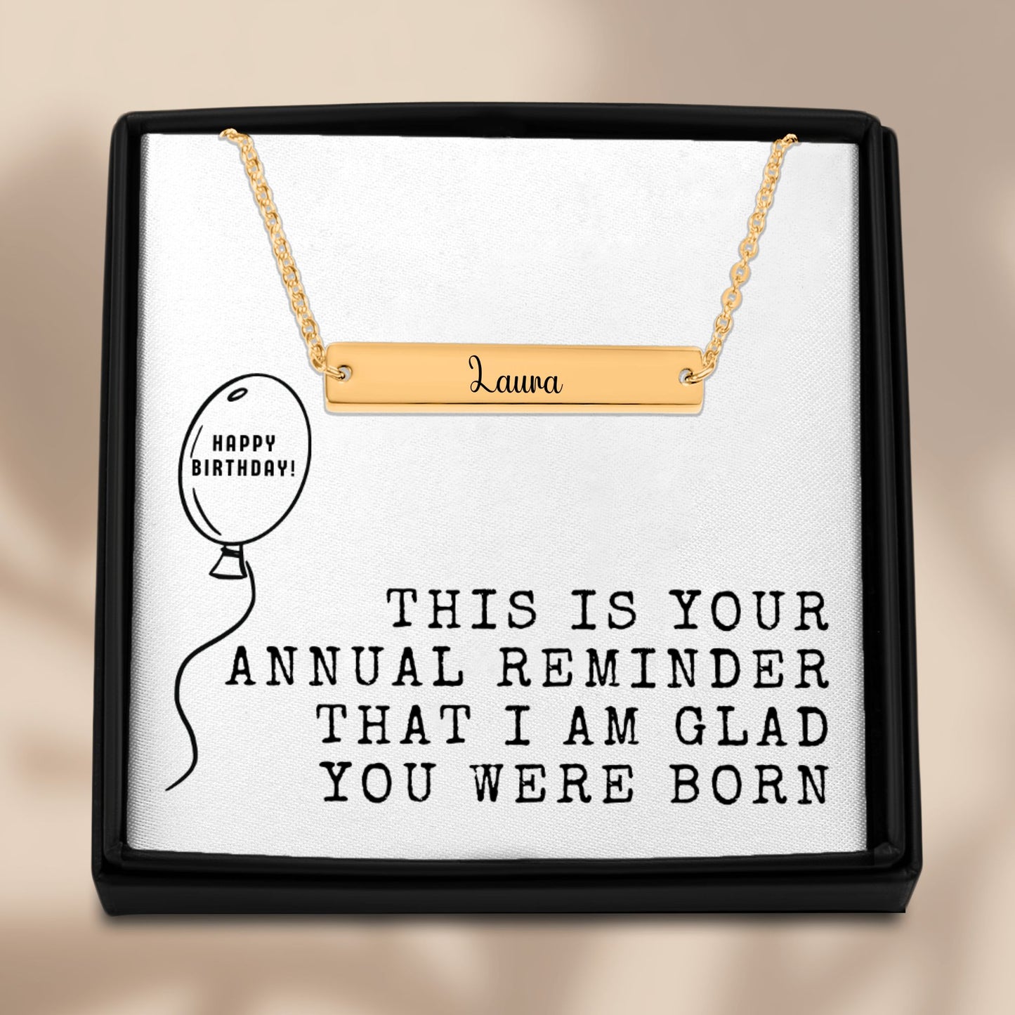 Custom Name Necklace, Birthday Gift for Her, Nameplate Necklace, Personalized Jewelry, Funny Best Friend Gift, Sister Gift, Daughter Gift