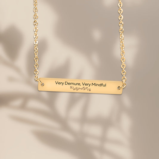 Dainty Very Demure Very Mindful Necklace for Her, Sister Gifts, Daughter Gifts, Best Friend Gifts, Granddaughter Gifts, Girlfriend Gift﻿s