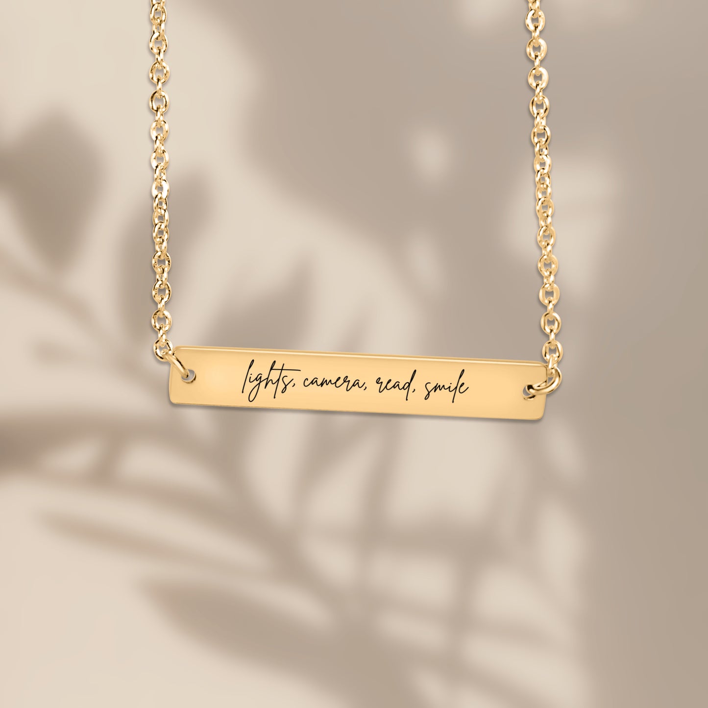 Lights Camera Read Smile Necklace for Her