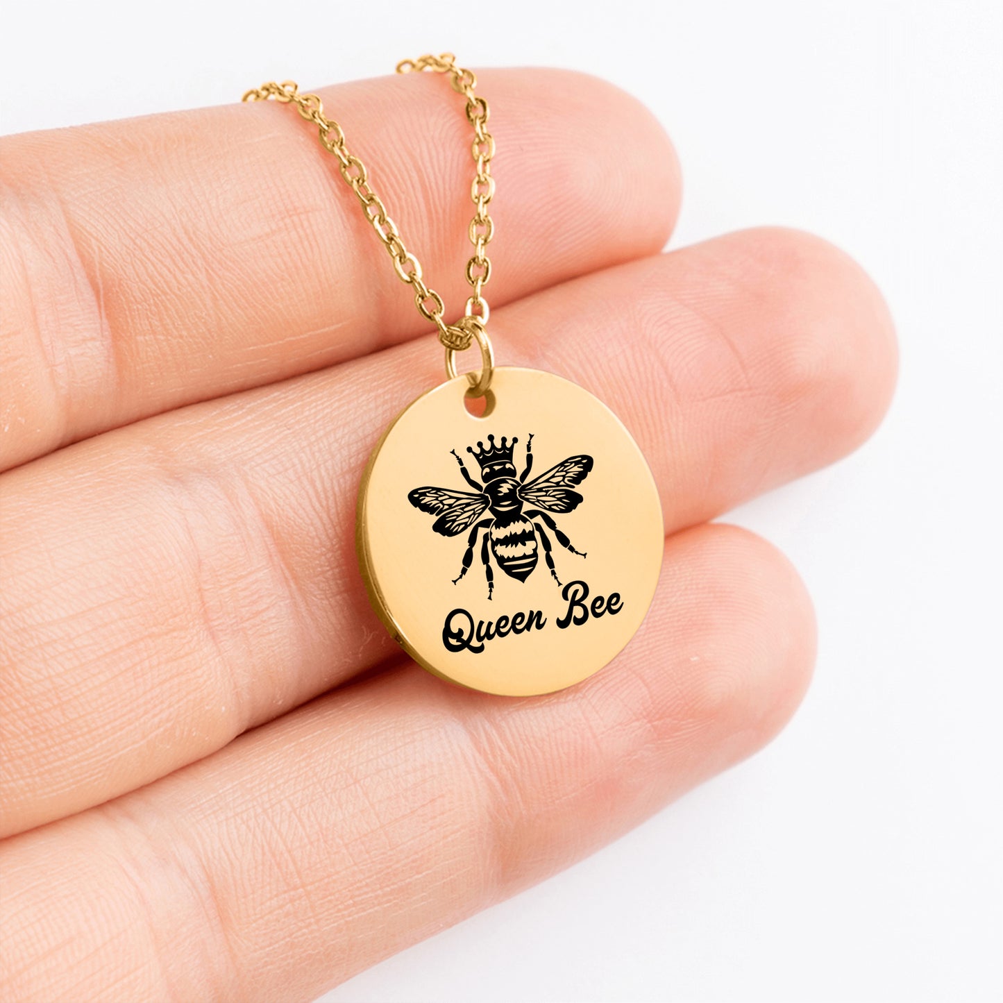 Personalized Queen Bee Necklace, Difference Maker Gift, Boss Gift, Mentor Appreciation Gift, Leader Gift, Promotion Gift, Mentor Gift