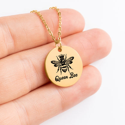 Personalized Queen Bee Necklace, Difference Maker Gift, Boss Gift, Mentor Appreciation Gift, Leader Gift, Promotion Gift, Mentor Gift