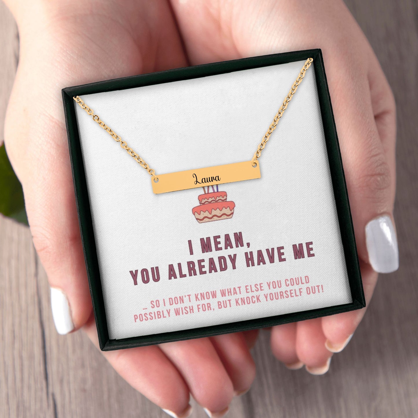 Personalized Name Necklace, Birthday Gift for Her, Funny Mom Birthday Gift from Daughter, Gift from Son, Best Friend Gift, Sister Gifts