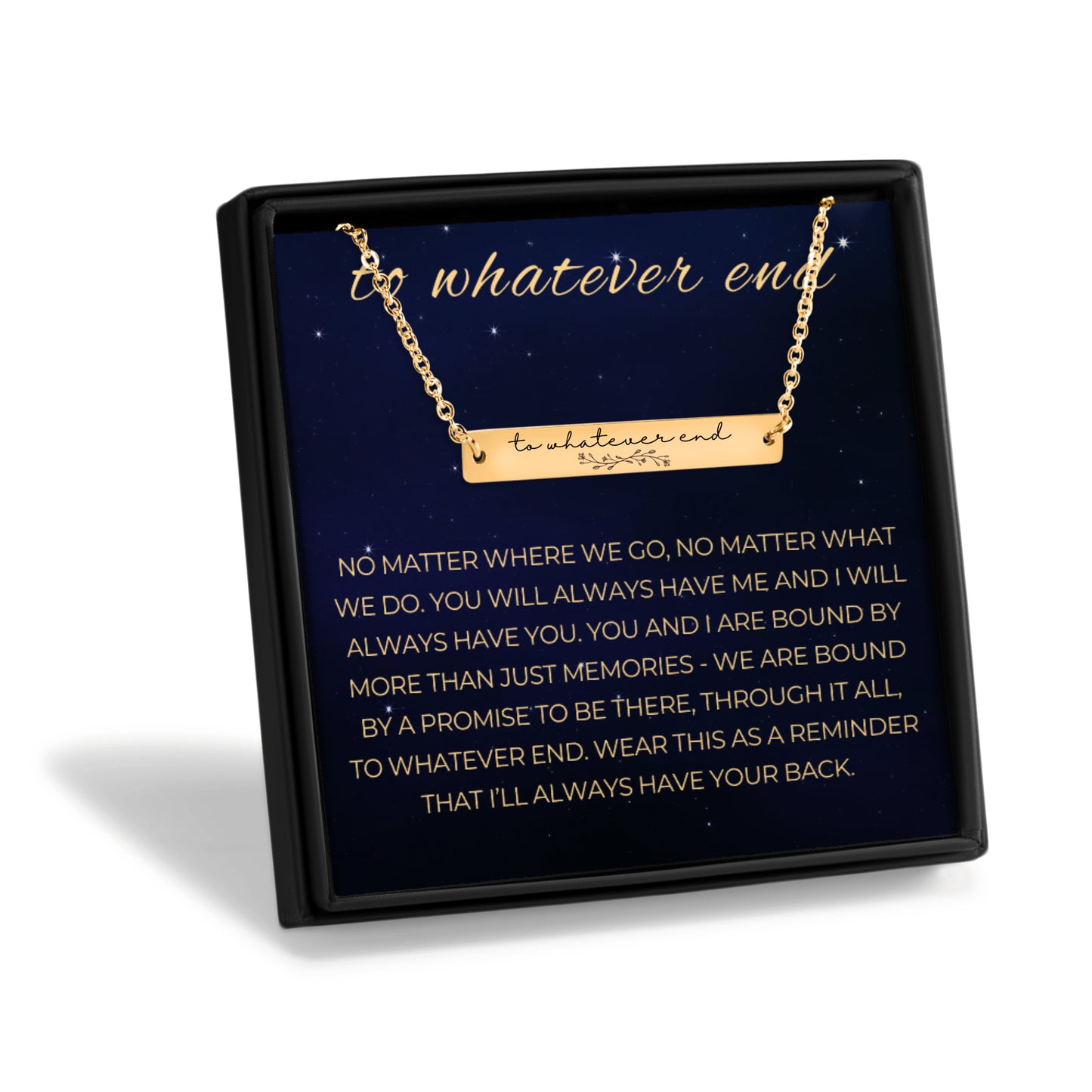 To Whatever End Necklace, Friendship Gift, Best Friend Necklace, Friend Birhday Gifts, Gift to Sister, Gift to Book Lover, SMUT, Bookis Gift