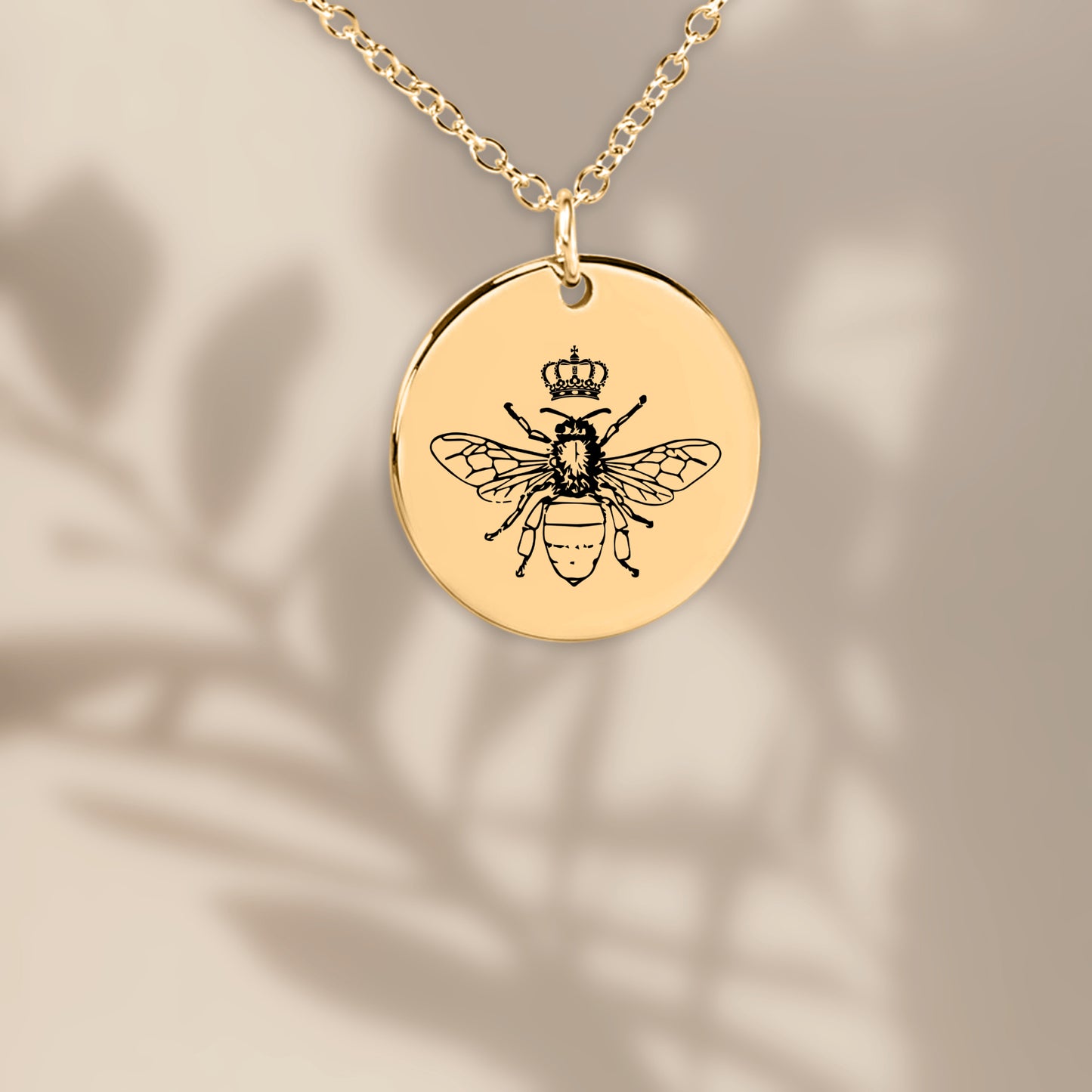 Dainty Queen Bee Necklace, Queen Bee Jewelry, Bumble Bee Necklace, Honey Bee Necklace, To My Queen Necklace, Gift for Her, Bee Lover Charm