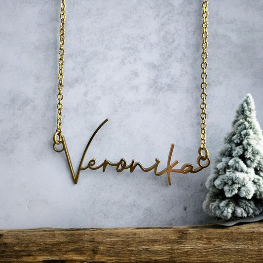 Personalized Name Necklace, Custom Name Necklace, Christmas Gift for Her, Gift for Mom, Gift for Wife, Daughter Gift