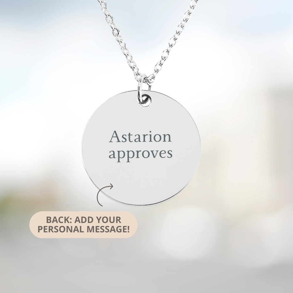 Dainty Astarion Necklace, Astarion Scar Charm, Astarion Approves, Astarion High Elf Necklace, Personalized Astarion Rogue Pendant for Her, Gamer Gifts, Gamer Girl Necklace