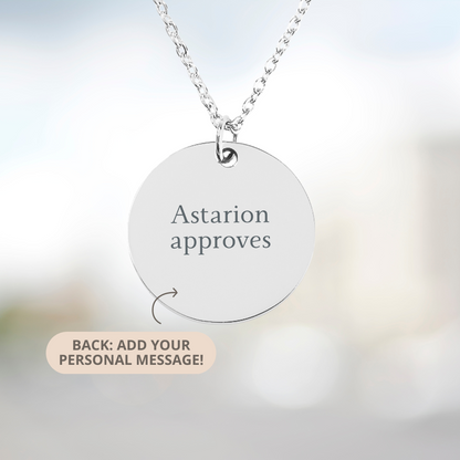 Dainty Astarion Necklace, Astarion Scar Charm, Astarion Approves, Astarion High Elf Necklace, Personalized Astarion Rogue Pendant for Her, Gamer Gifts, Gamer Girl Necklace