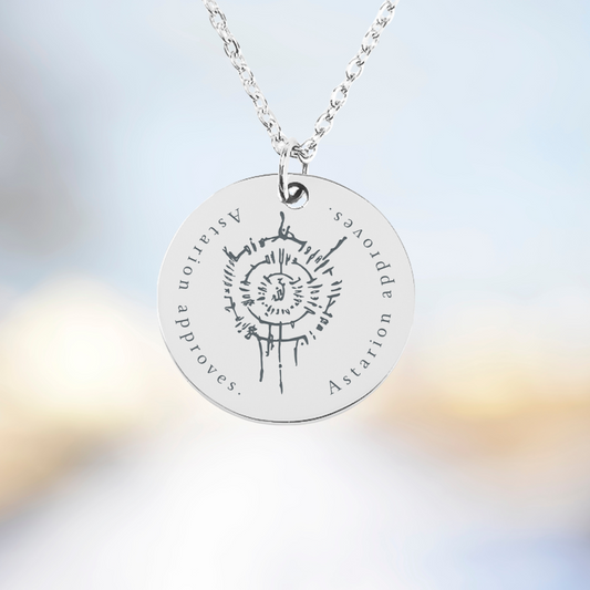 Dainty Astarion Necklace, Astarion Scar Charm, Astarion Approves, Astarion High Elf Necklace, Personalized Astarion Rogue Pendant for Her, Gamer Gifts, Gamer Girl Necklace