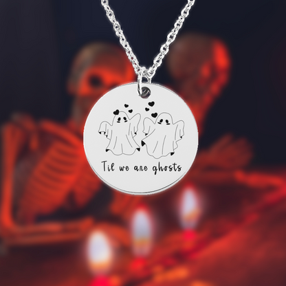 Til We Are Ghosts Necklace, You’re My Boo, Cute Halloween Gifts, Dainty Ghost Necklace, Ghost Jewelry, Spirit Jewelry, Spooky Jewelery