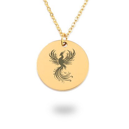 Dainty Phoenix Necklace, Phoenix Pendant, Phoenix Charm, Phoenix Jewelry, Firebird Necklace, Bird Lover Gift for Her