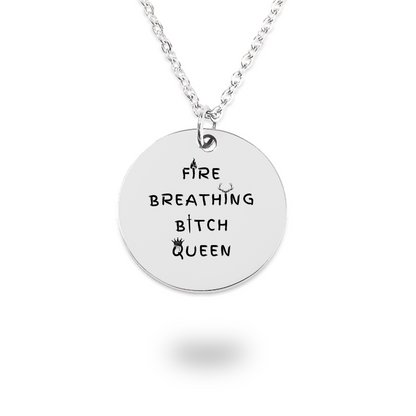 Dainty Bitch Queen Necklace, Book Lover Gift, Gift for Book Lovers, Bookish Necklace for Her, SMUT Reader Gift, Bookish Merch, Dark Romance Books