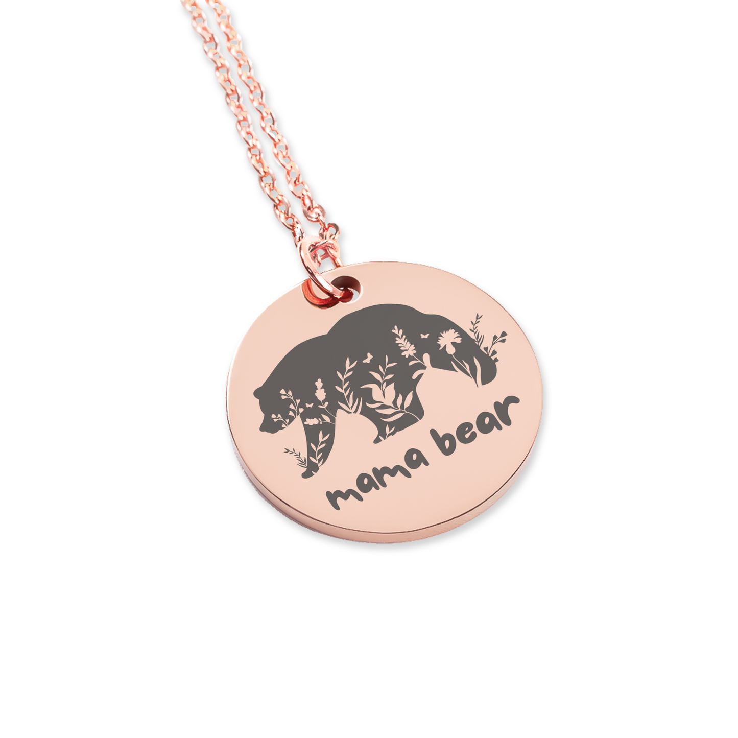 Personalized Mama Bear Necklace, Engraved Kids Names, Mothers Day Gift for Wife, New Mom Necklace, Gift for Nana, Mom Birthday Gift, Mama Necklace