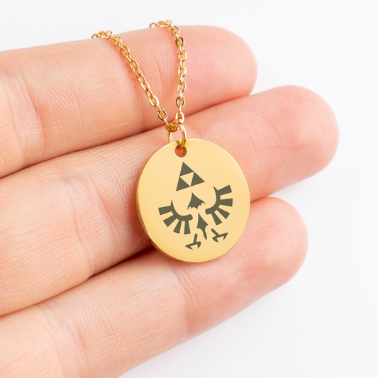 Dainty Gamer Necklace  for Her, Video Game Lover, Gamer Gifts, Gamer Girl Necklace, Personalized Video Games Gift, Power Wisdom Courage Goddess, Triangle Necklace