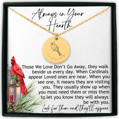 Personalized Cardinal Necklace, Bereavement Gift Loss of Father, Sympathy Gift Loss of Husband, Condolence Gift, Memorial Necklace, Pet loss