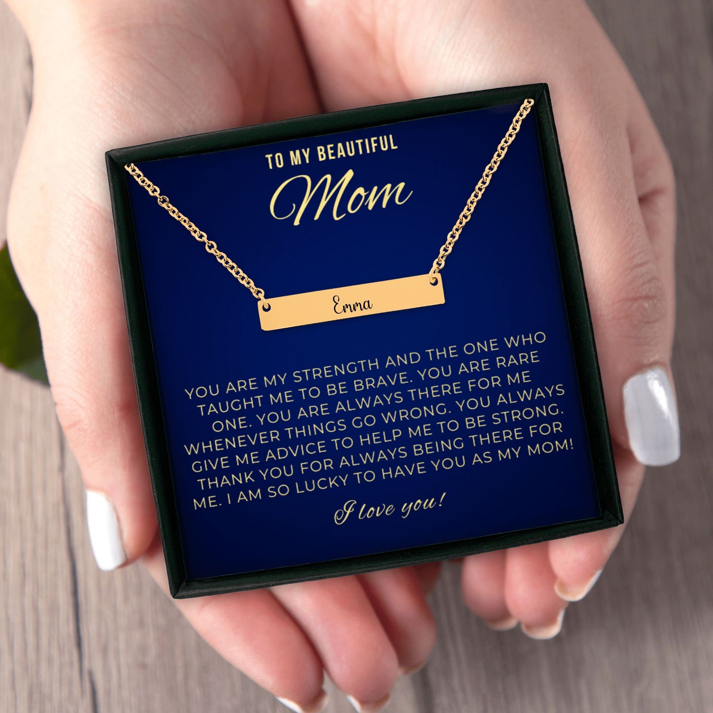 Dainty Name Necklace for Mom, Mother Necklace, Mom Jewelry, Gift for Mom from Daughter, Son, Christmas Gift for Mama, Mother's Day Gift