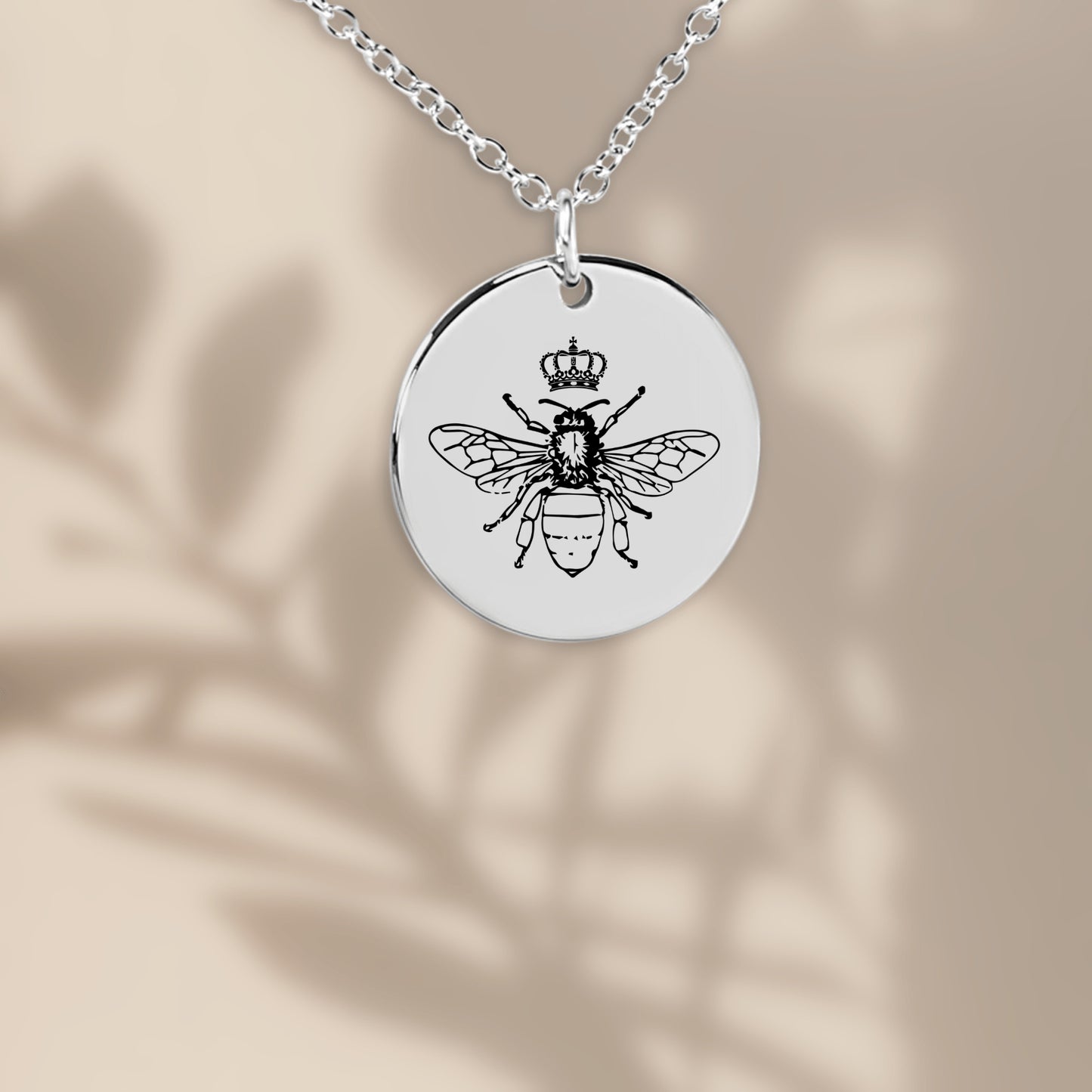 Dainty Queen Bee Necklace, Queen Bee Jewelry, Bumble Bee Necklace, Honey Bee Necklace, To Beloved Queen Bee, Gift for Her, Bee Lover Charm,