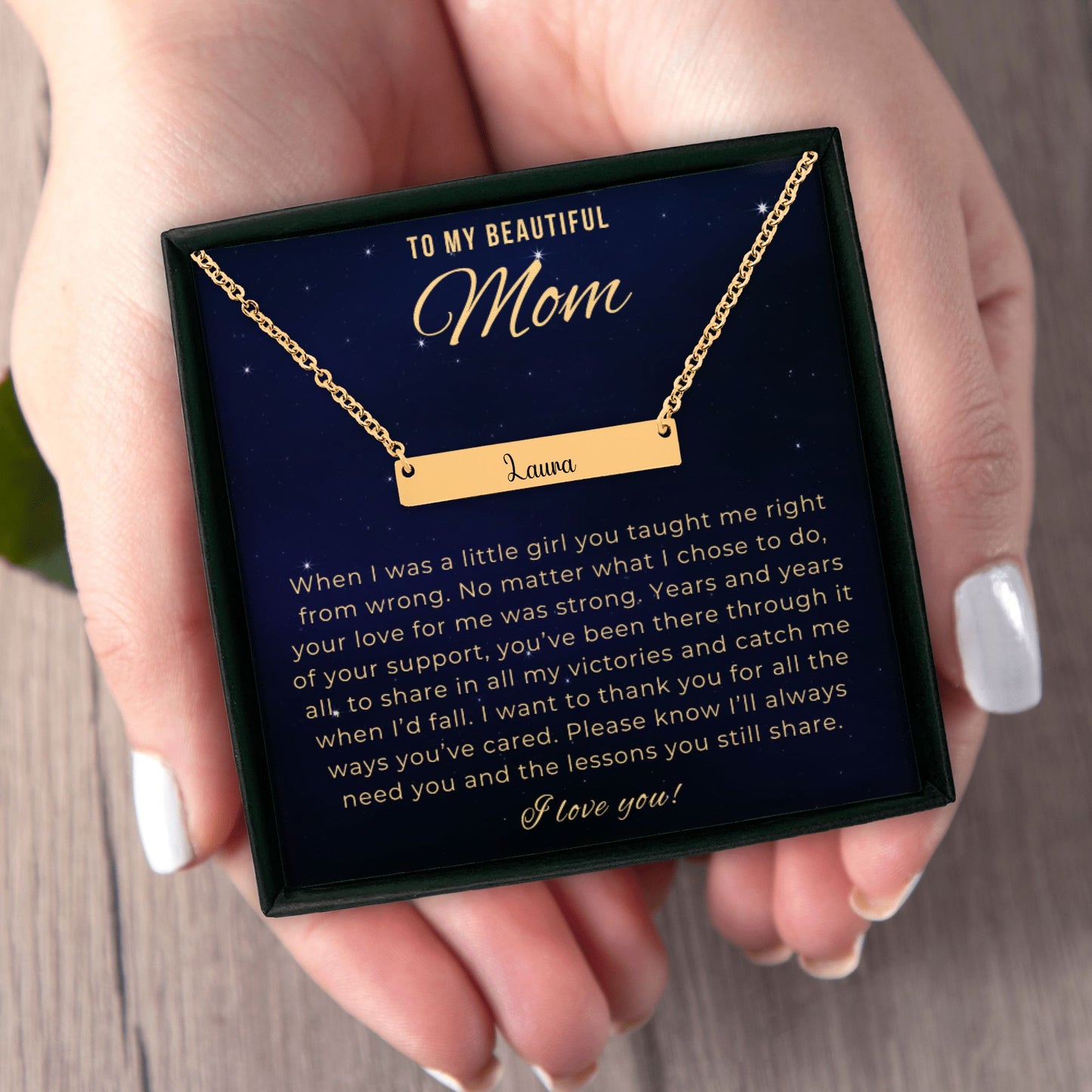 Personalized Gift for Mom, Custom Name Necklace, Mum Gifts, Mom Jewelry, Mom Christmas Gift, Mother's Day Gift, Mom Birthday Gift, Mom Gifts