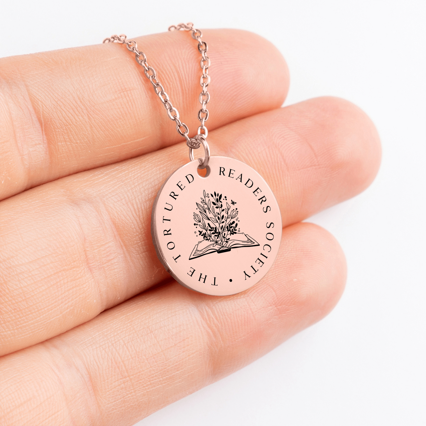 The Tortured Readers Society Necklace, Gifts for Best Friend, Gifts for Daughter, Sister Gifts, Girlfriend Gifts, Book Lover Gift, Bookworm